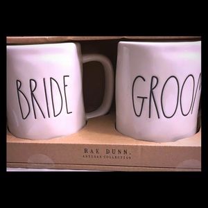 Bride Groom Rae Dunn Mug Set